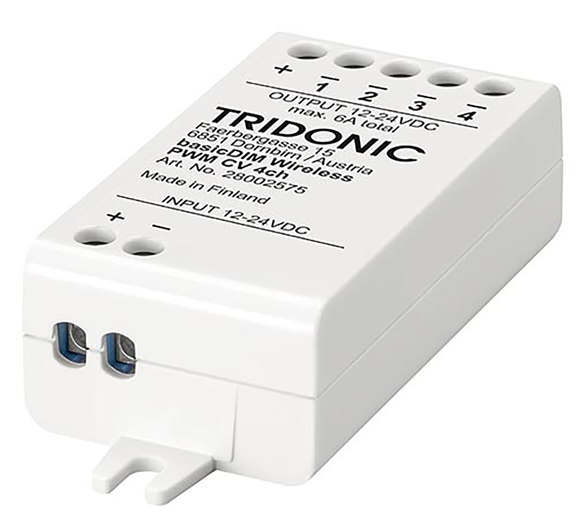 28002575  Tridonic; basicDIM Wireless PWM CV 4C Channel; 5yrs Warranty
